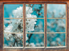 Kirschblüten  3D Wandtattoo Fenster