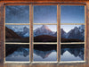 Sternenhimmel über dem Gebirge  3D Wandtattoo Fenster