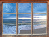 Strandufer  3D Wandtattoo Fenster