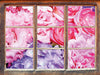 prachtvoller Blumenstrauss  3D Wandtattoo Fenster