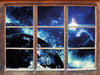 die Erde von oben bei Nacht  3D Wandtattoo Fenster