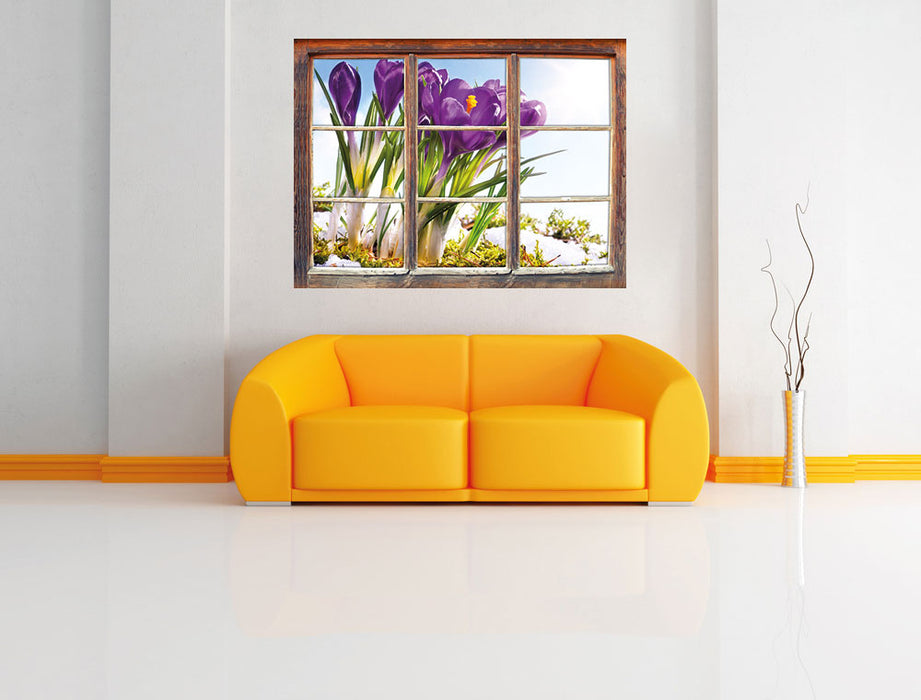 Kunst Frühling flower Hintergrund 3D Wandtattoo Fenster Wand