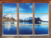 Lofoten in Norwegen  3D Wandtattoo Fenster