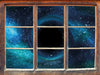 Schwarzes Loch im Weltall 3D Wandtattoo Fenster