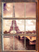 Eiffelturm in Paris 3D Wandtattoo Fenster