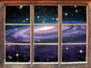 Spiralgalaxie im Weltall  3D Wandtattoo Fenster