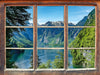 Blick auf den Königssee 3D Wandtattoo Fenster