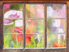 Kalifornischer Mohn im Frühling 3D Wandtattoo Fenster