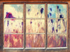 Mohn im Weizenfeld Kunst 3D Wandtattoo Fenster