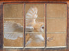 Fliegende Weiße Eule bei der Jagd 3D Wandtattoo Fenster