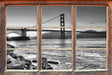 Imposante Golden Gate Bridge 3D Wandtattoo Fenster
