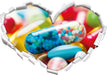 Pillen und Tabletten  3D Wandtattoo Herz