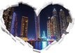 Dubai Burj al Arab  3D Wandtattoo Herz