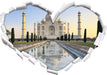 Taj Mahal  3D Wandtattoo Herz