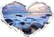 Romantisches Meer  3D Wandtattoo Herz