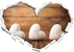 Love Hope Dream Hearts  3D Wandtattoo Herz
