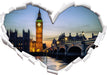 Big Ben bei Nacht  3D Wandtattoo Herz