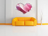 Tulpenblätter 3D Wandtattoo Herz Wand