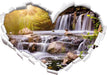 Wasserfall  3D Wandtattoo Herz