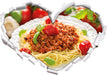 Spaghetti Bolognese auf dem Teller  3D Wandtattoo Herz