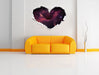 Schwarzes Loch im Weltall 3D Wandtattoo Herz Wand