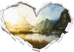 Milford Sound Neuseeland Kunst 3D Wandtattoo Herz
