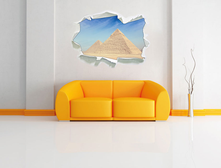 Beeindruckende Pyramiden von Gizeh 3D Wandtattoo Papier Wand
