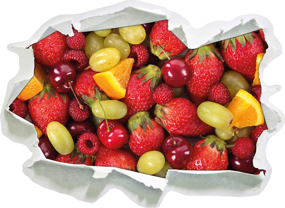 Pixxprint Leckere Früchte, 3D Wandtattoo