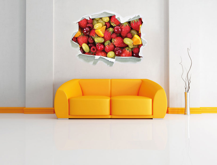 Leckere Früchte 3D Wandtattoo Papier Wand