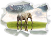 Einsamer Elefant Sternenhimmel  3D Wandtattoo Papier