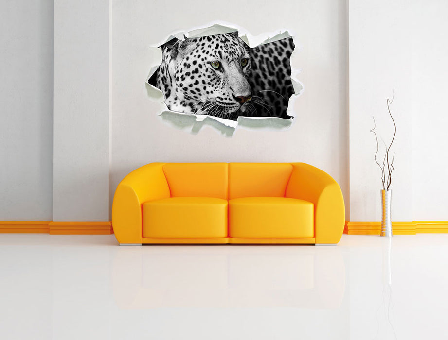 Stolzer Leopard 3D Wandtattoo Papier Wand