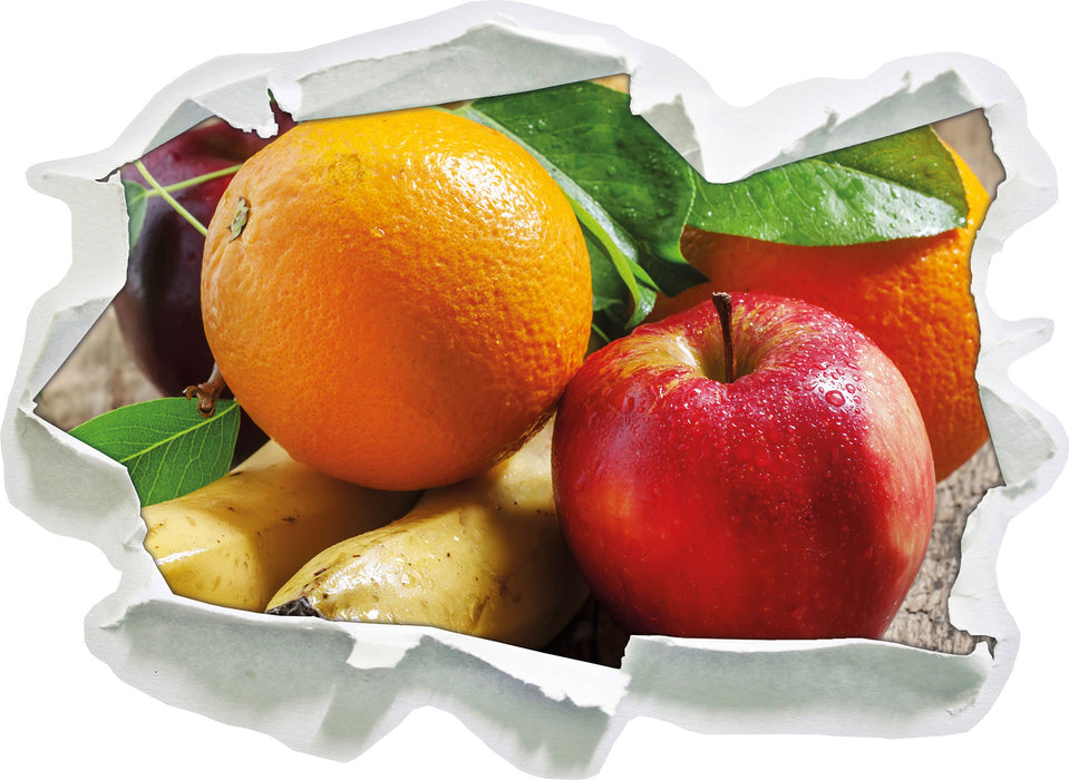 Pixxprint Frisches leckeres Obst, 3D Wandtattoo