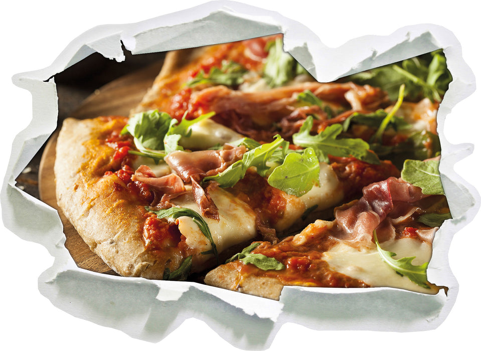 Köstliche italienische Pizza  3D Wandtattoo Papier