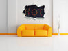 Chilis zu dem Wort Hot geformt 3D Wandtattoo Papier Wand