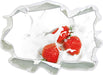 Leckere Erdbeeren in Milch  3D Wandtattoo Papier