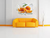 Frische Orangenmarmelade 3D Wandtattoo Papier Wand