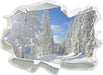 Winterlandschaft Bäume 3D Wandtattoo Papier