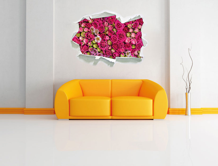 Blumen 3D Wandtattoo Papier Wand