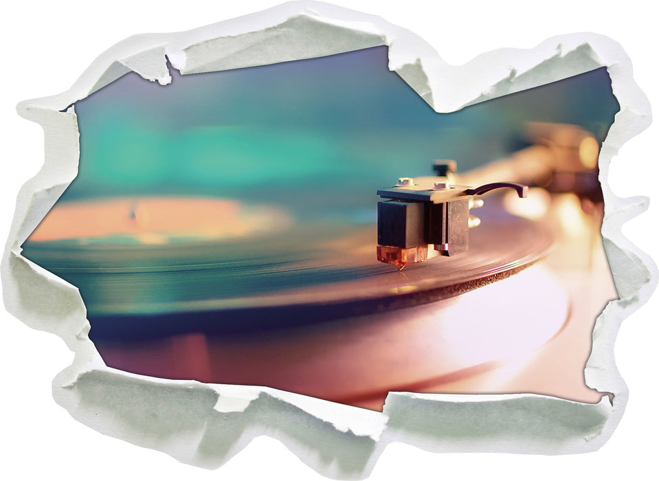 Pixxprint Schallplatte, 3D Wandtattoo