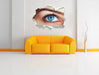 Auge einer Frau 3D Wandtattoo Papier Wand