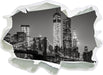 New York City Skyline bei Nacht 3D Wandtattoo Papier