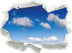 Wolken am blauen Himmel  3D Wandtattoo Papier