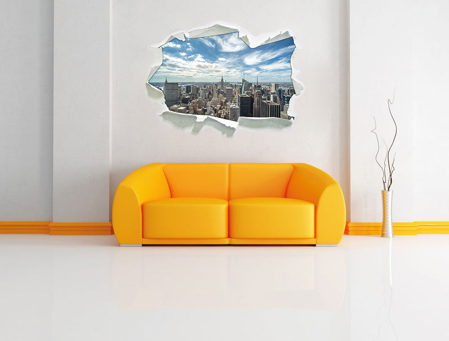 New York Skyline 3D Wandtattoo Papier Wand