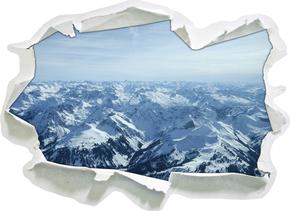 Alpen  3D Wandtattoo Papier
