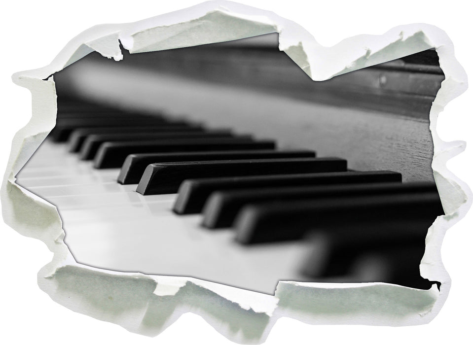 Elegantes Klavier  3D Wandtattoo Papier