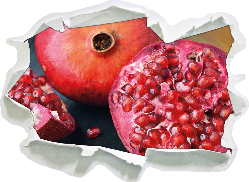 Pixxprint Granatapfel, 3D Wandtattoo