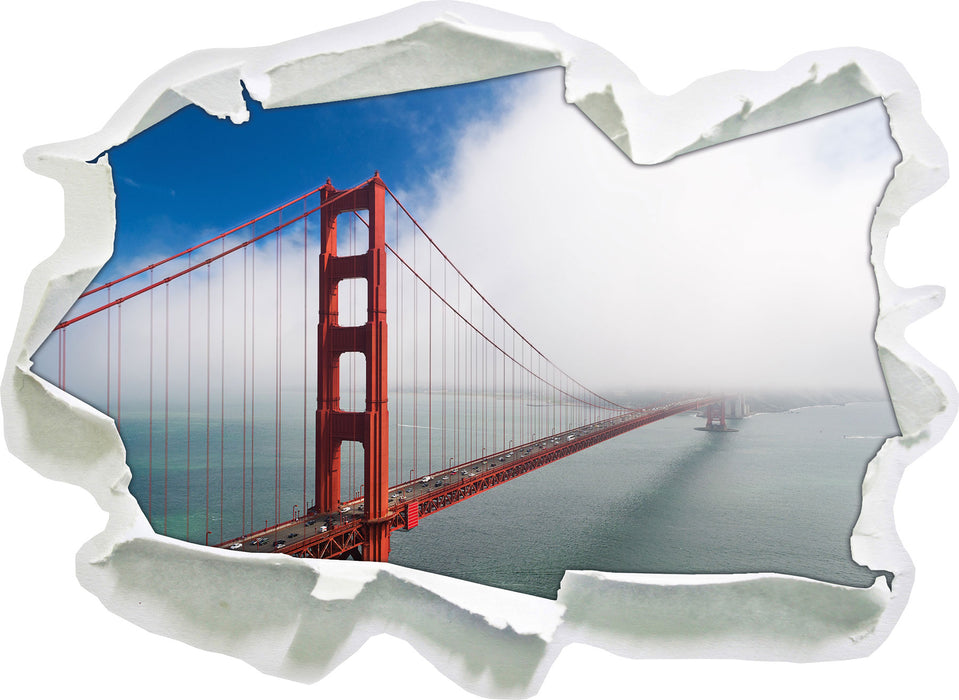 Golden Gate Bridge San Francisco  3D Wandtattoo Papier