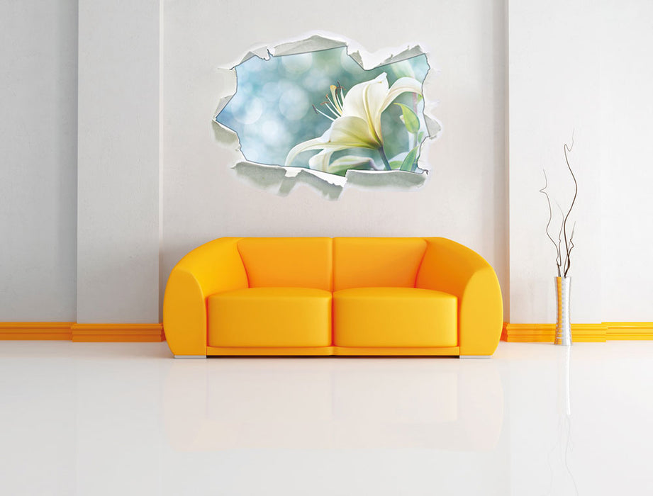 Wunderschöne Lilien 3D Wandtattoo Papier Wand