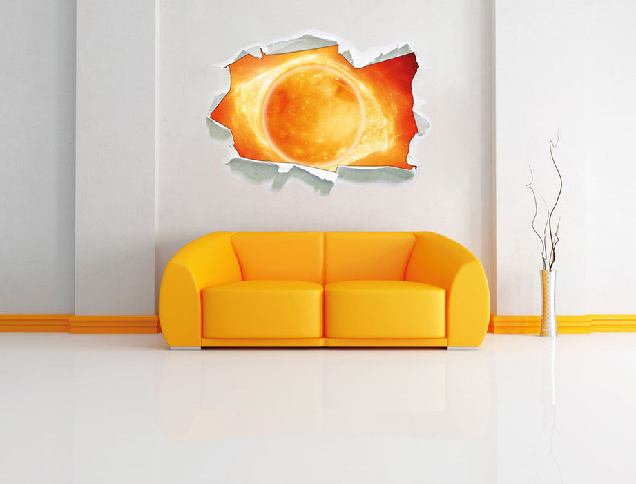 Sonne Feuerball 3D Wandtattoo Papier Wand