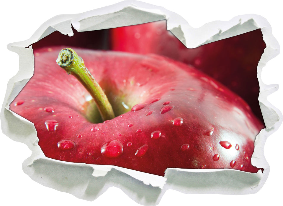 Pixxprint Apfel, 3D Wandtattoo
